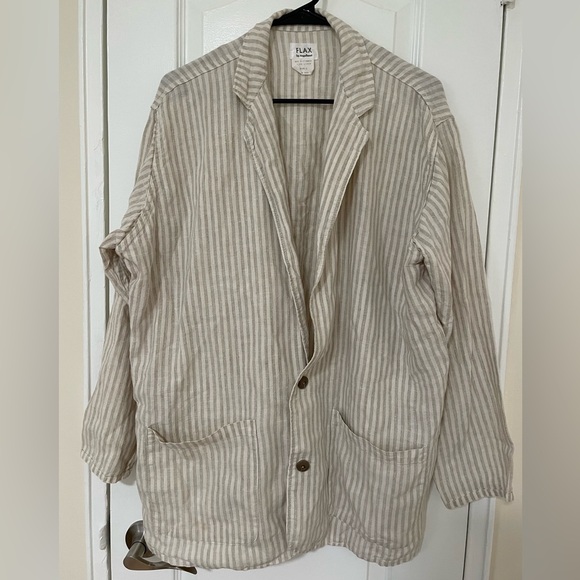 FLAX by Angelheart Jackets & Blazers - Vintage 90’s FLAX by Angelheart 100% Linen Size M